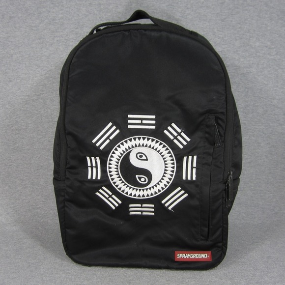 Sprayground Zen Tang Backpack Unisex OS Black Yin Yang School Laptop Bag Durable - Picture 2 of 14